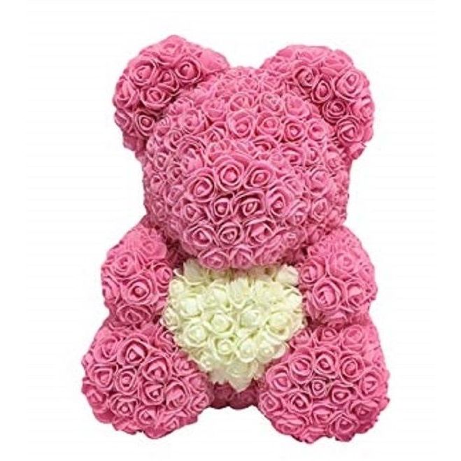 Teddy Bear Heart Roses